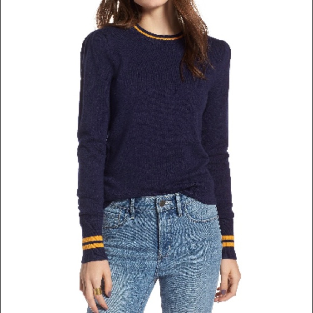 Treasure and Bond Sporty Striped Sweater